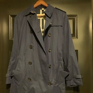 Burberry Kensington Navy Trenchcoat US 6
